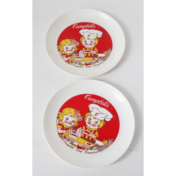 3 Piece Vintage Campbell Soup Kids Child's Play Dishes - Picture 2 of 5